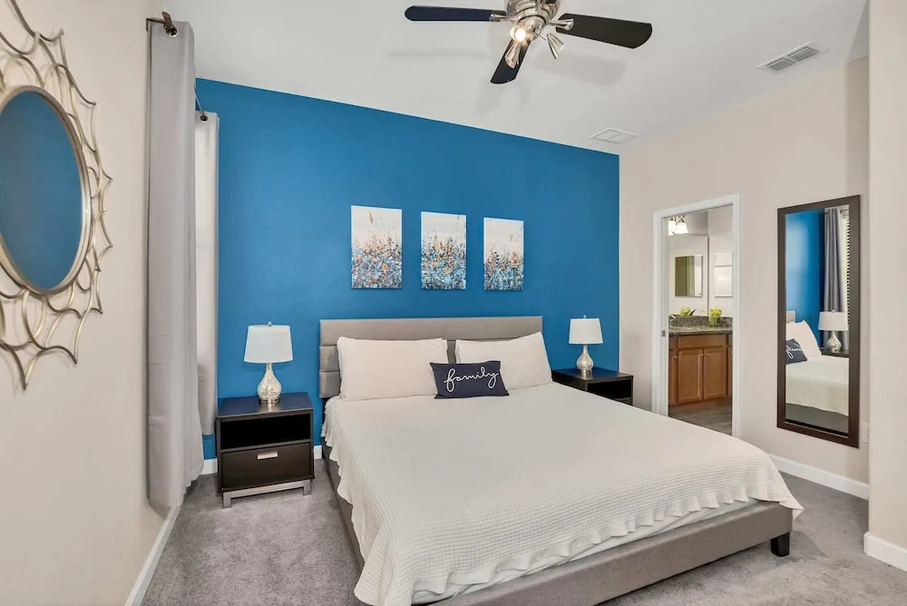 Modern Home, Big Pool Area Near Disney, CDC Cleaning 4cg456