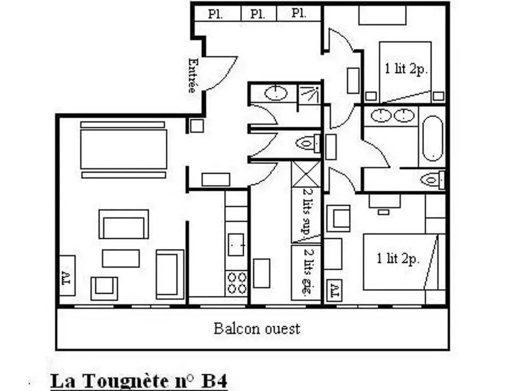 Appartement Méribel, 4 pièces, 8 personnes - FR-1-180-357