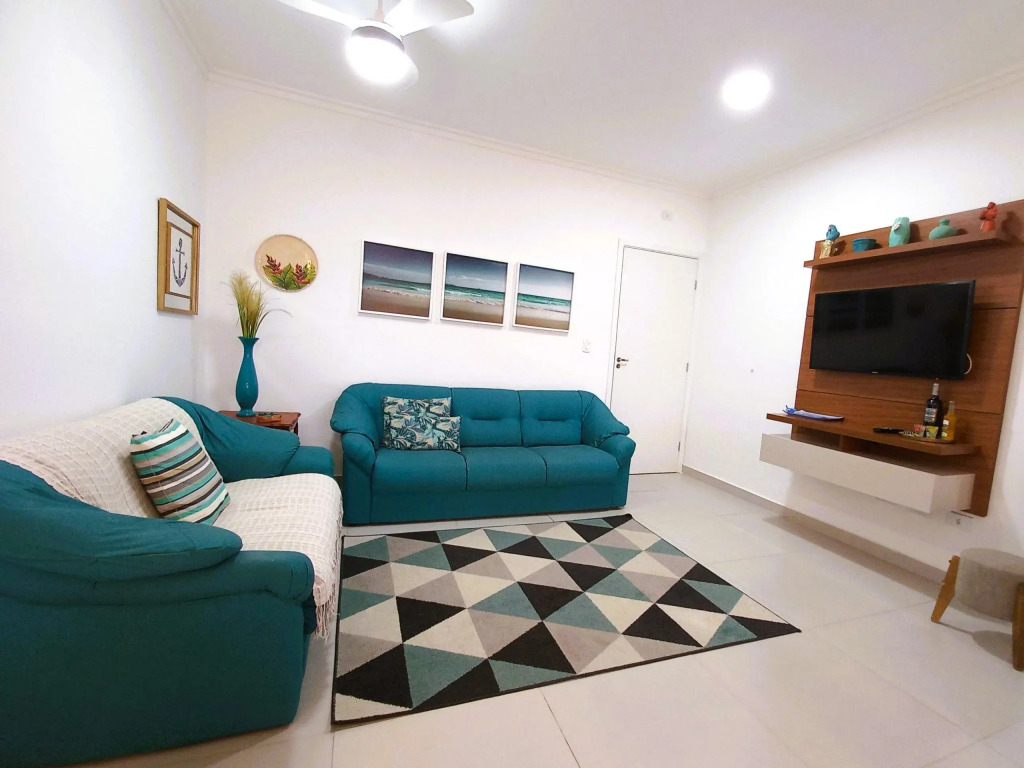 500 metros da Orla Itaguá em Ubatuba - Varanda Gourmet/ Wi-fi