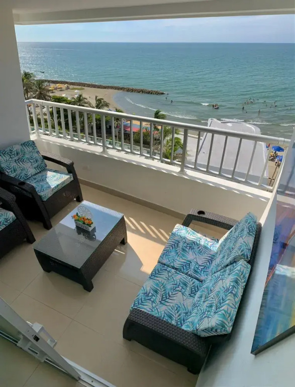 2P1-6 Apartamento Frente Al Mar Con Wifi