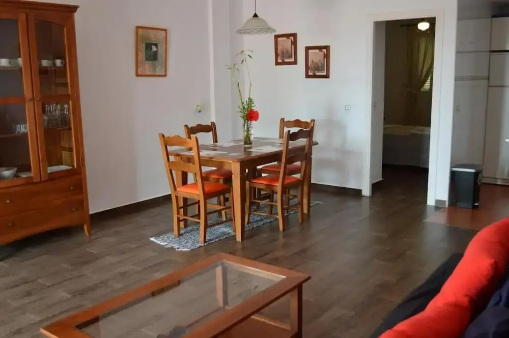 Ground floor apt facing the nudist beach, with private patio & East orientation