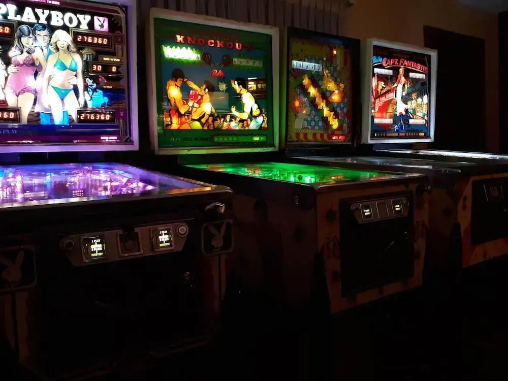 A house full of steel balls and games