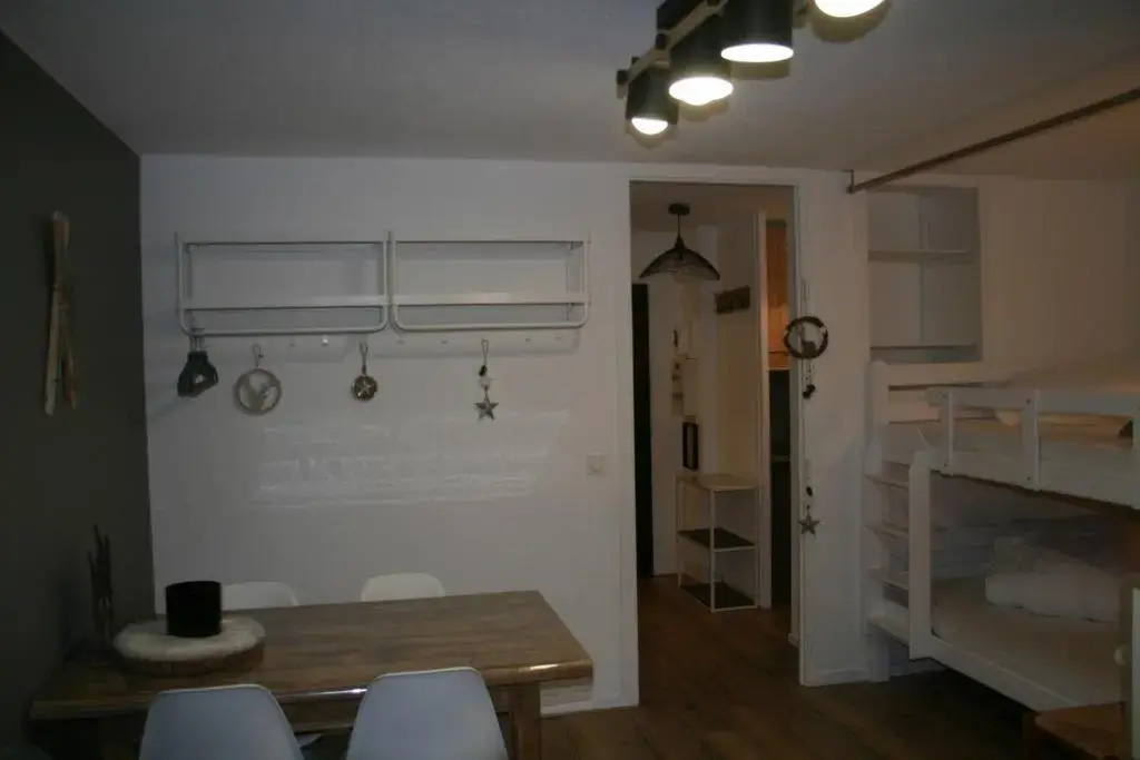 Le Flocon-Studio cabine-Balcon 4-6 Pers à 100m des pistes