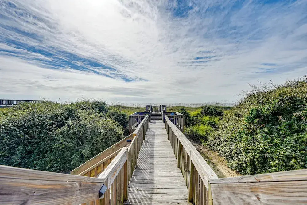 Home on Ocean Isle Beach w/ Catwalk & Deck
