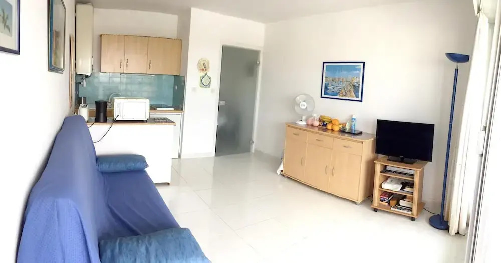 Studio in Cap D'agde, With Wonderful sea View and Furnished Balcony -