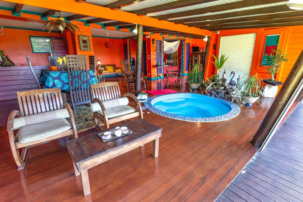 Villa douillette à Deshaies - Vue sur la mer et la montagne - 96 m²