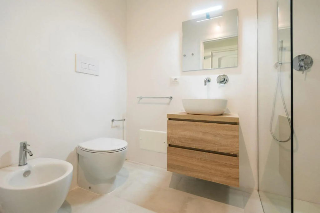 It consists of a large living room with comfortable sofa bed for 2 persons, two double bedrooms with-S'ABBA DI SU
