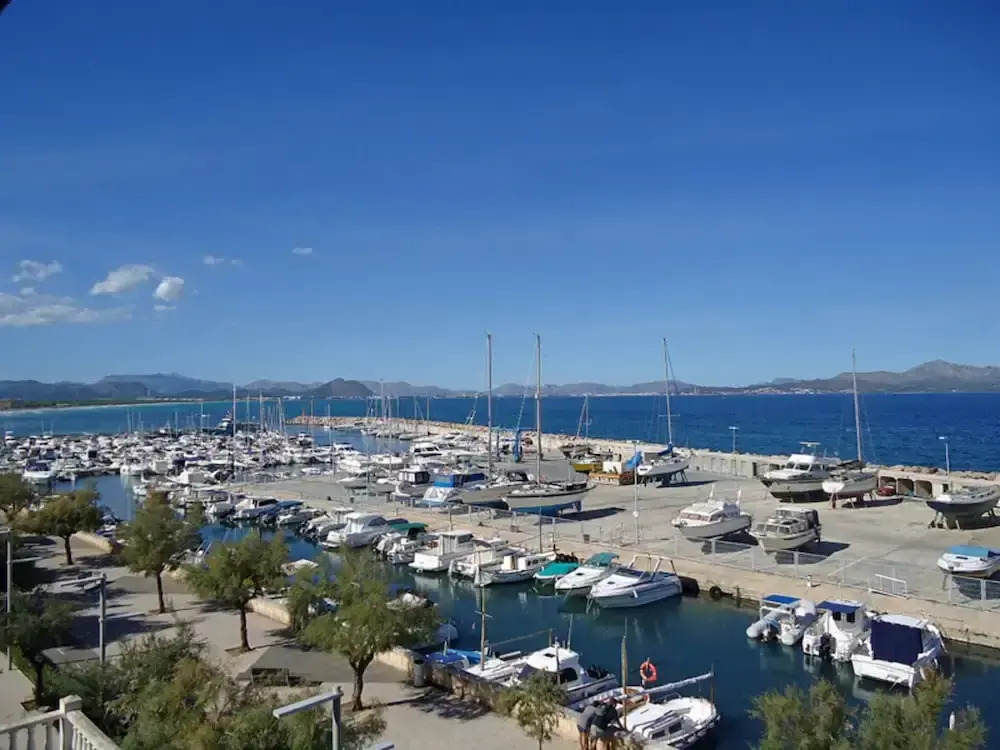 Modern Apartment in Can Picafort Nice View of the Harbor, Near the Beach