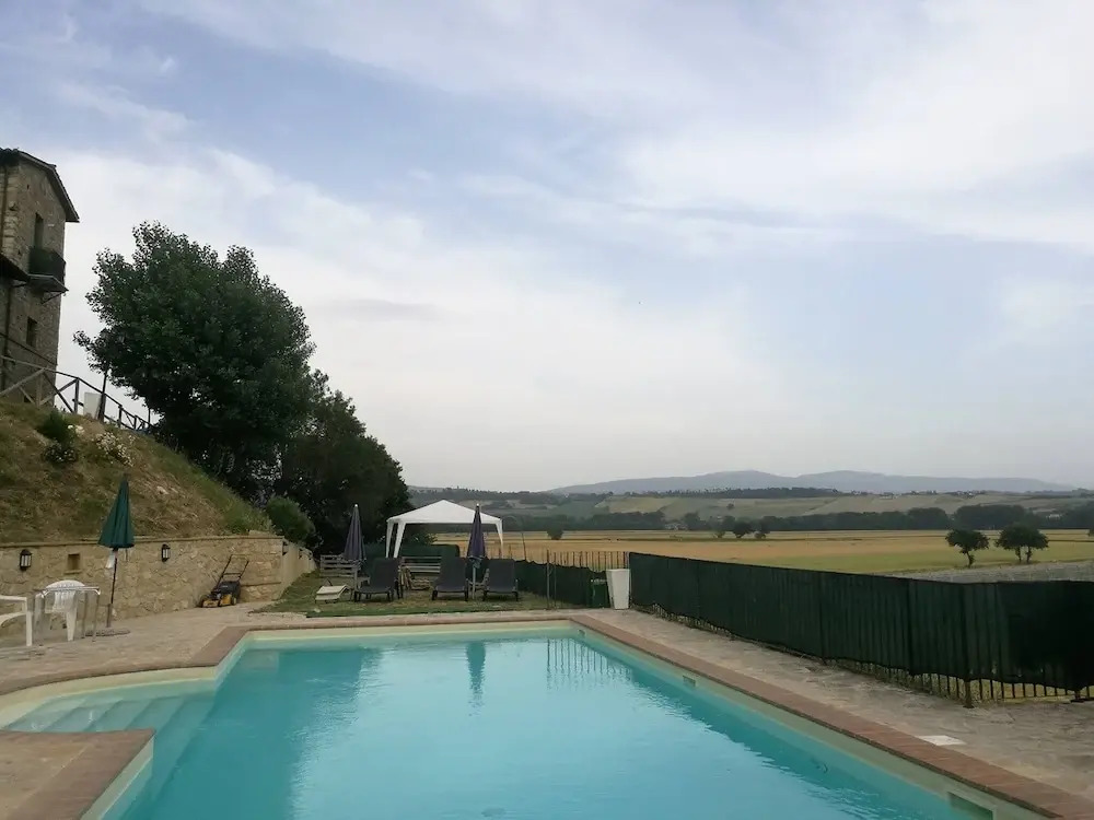 Room in Holiday House - Double Twin Room With Balcony Pool View