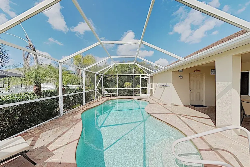 Charming Cape Coral Gem W/ Lanai & Pool 4 Bedroom Home