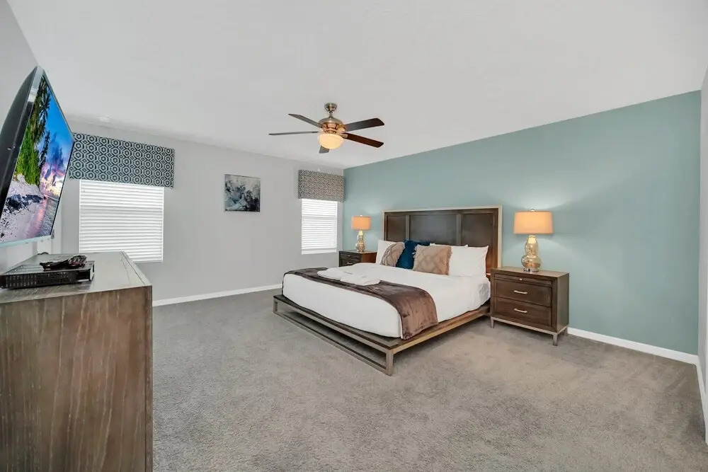 Luxury Villa SOUTH Facing Pool No Rear Neighbors Themed rooms theatre & Game Room #8SO8956