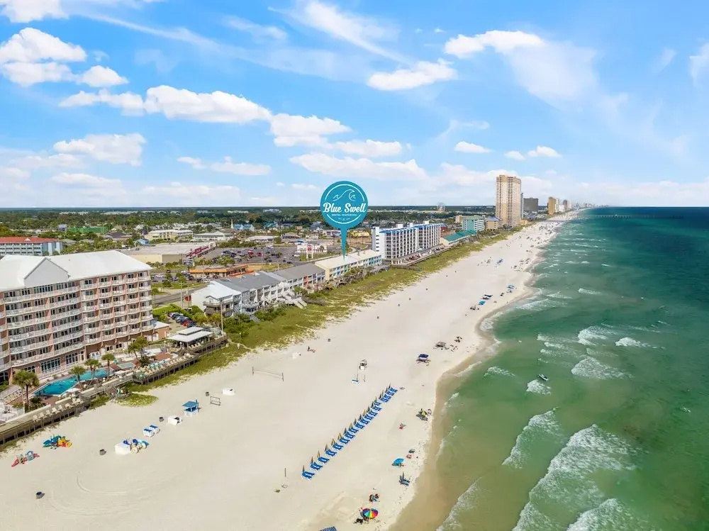 2bd/2.5ba Gulf Front Townhome Near Pier Park! Gulf Views! Beach Access!