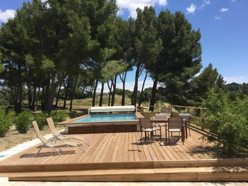 Ferme provençale traditionnelle avec piscine privée, dans un site naturel exceptionnel en campagne de Maussane les Alpilles, 8 personnes, LS1-314 MARCA