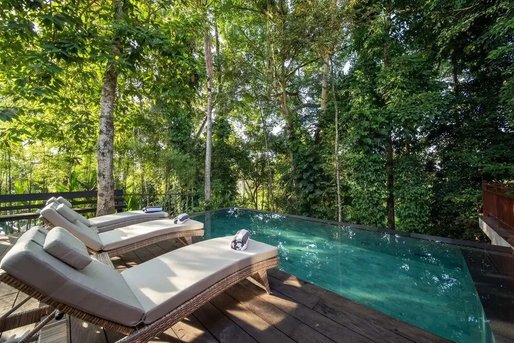 Jungle Wooden Villa, 3 BR, Ubud With Staff