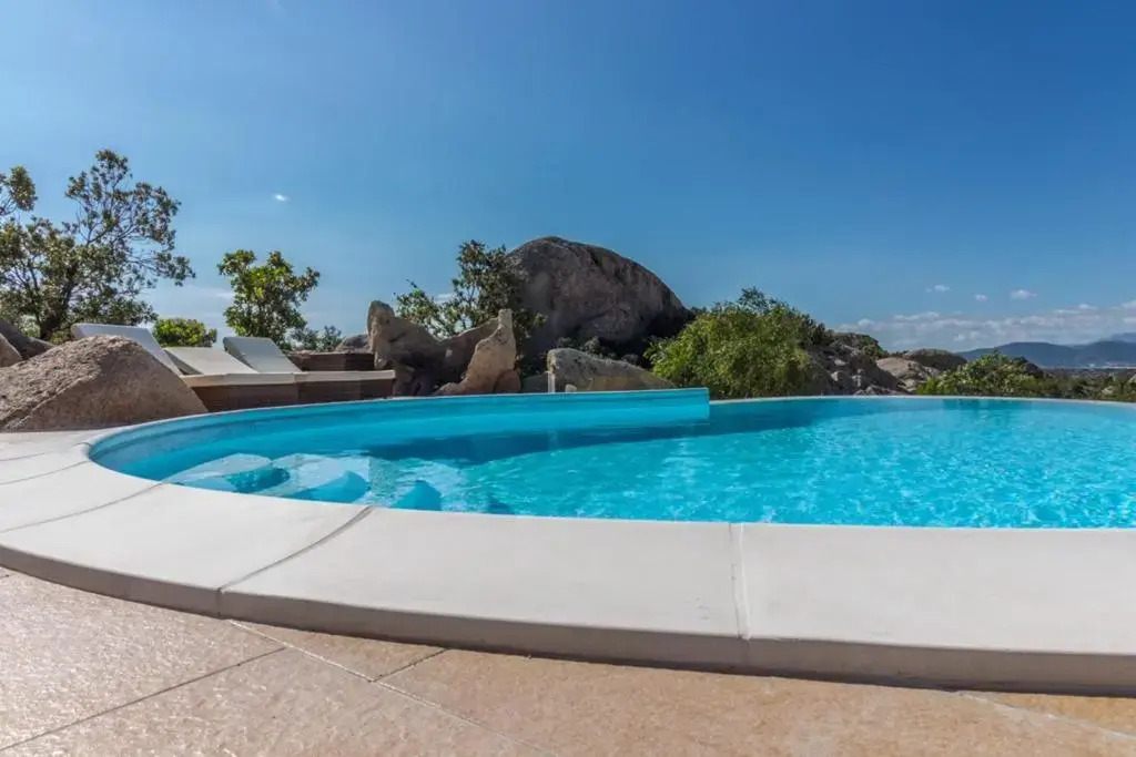 Villa with 4 bedrooms in Cala Ginepro with wonderful sea view private pool enclosed garden 5 km from the beach
