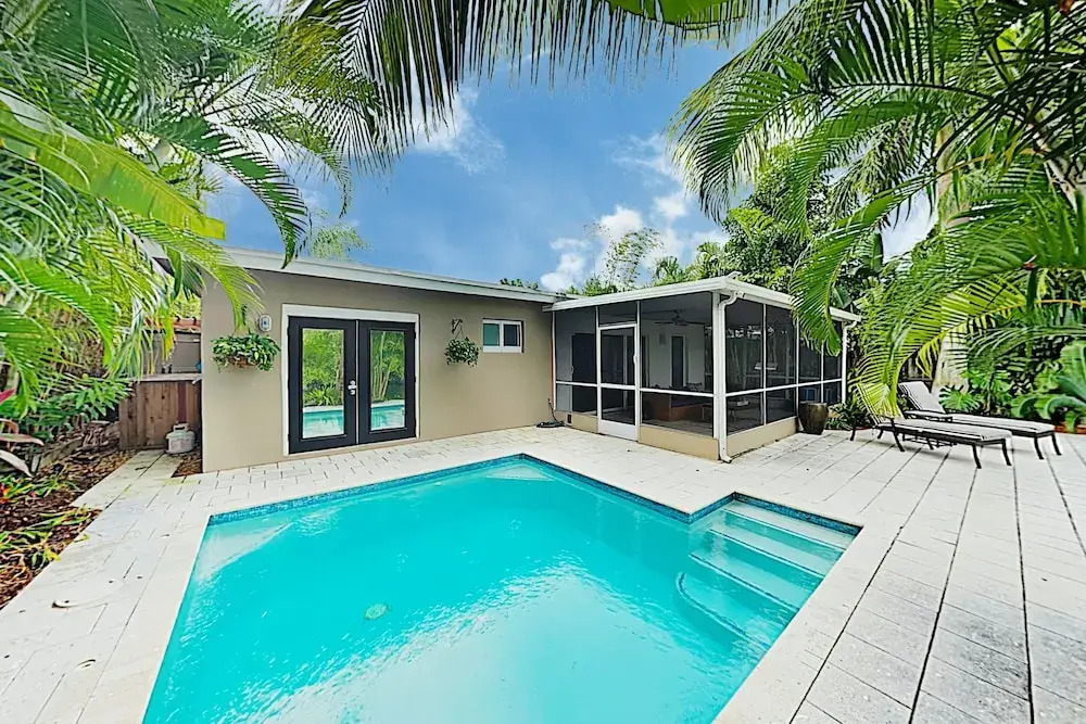 Beach Haven W/ Waterfront Saltwater Pool & Dock 2 Bedroom Home
