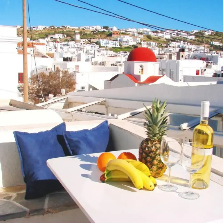 Like a White Seagull in the Heart of Mykonos