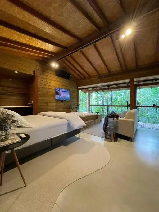 Cabana equipada em meio à natureza em Pomerode