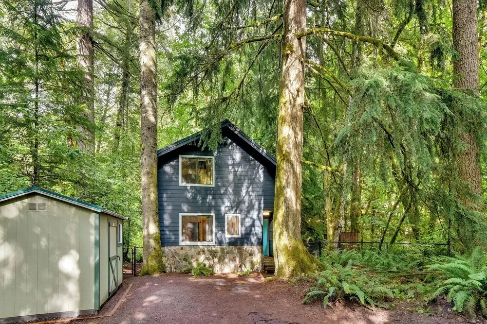 Rhododendron Creekside Cabin w/ Hot Tub & Fire Pit