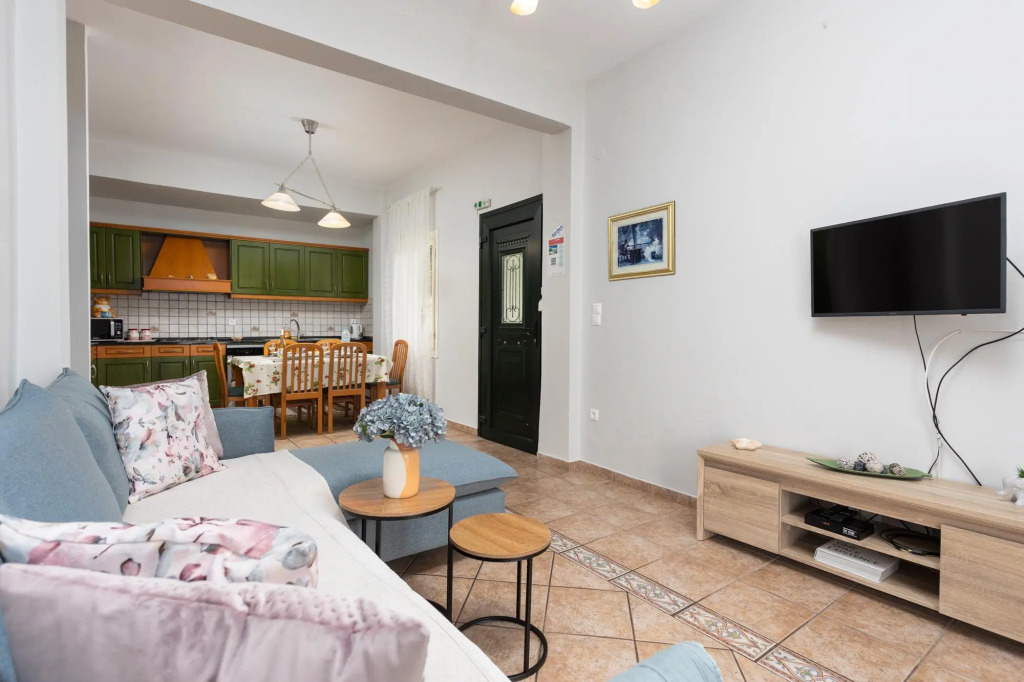 Michalis Large Private Pool Walk to Beach Sea Views A C Wifi Car Not Required Eco-friendly - 1828