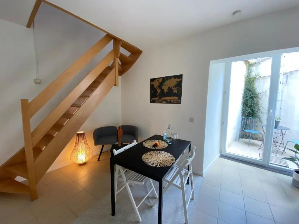 Studio with terrace in 17th century house