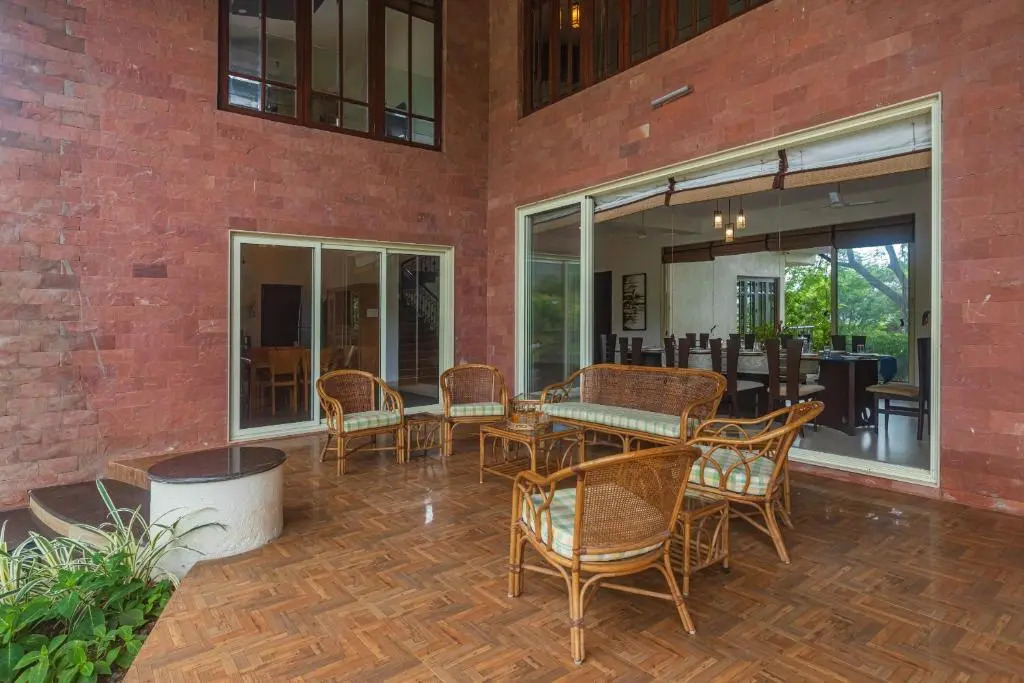 SaffronStays Ananya, Karjat - pet-friendly pool villa with a party deck and games