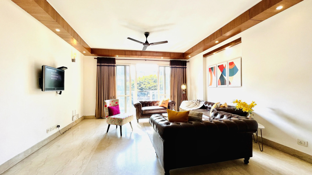 Bluo Modern 3Bhk M Block - Balcony, Parking