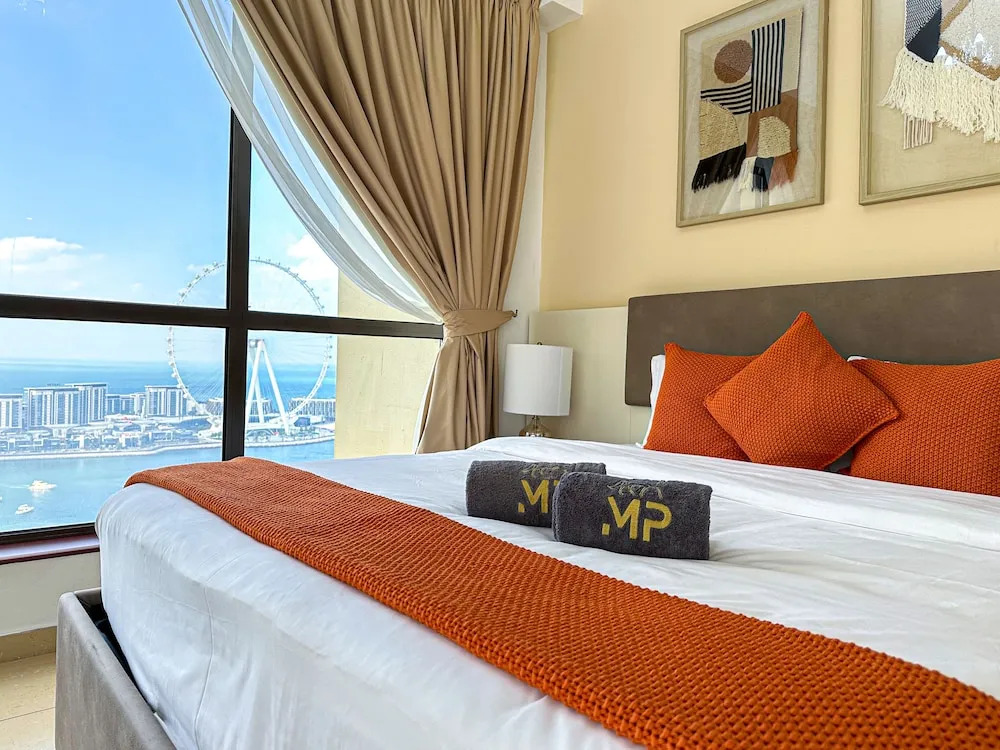 Marco Polo - Full Sea & Dubai Eye View | 2 BR | Near JBR Beach