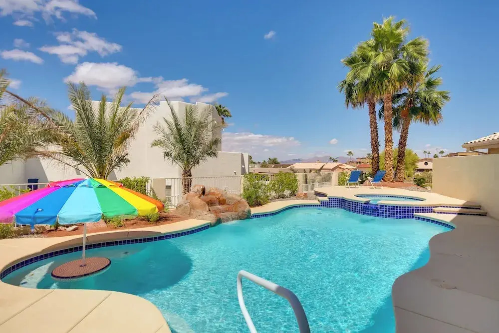 3 Mi to Lake Havasu: Luxe Home w/ Pool & Spa!
