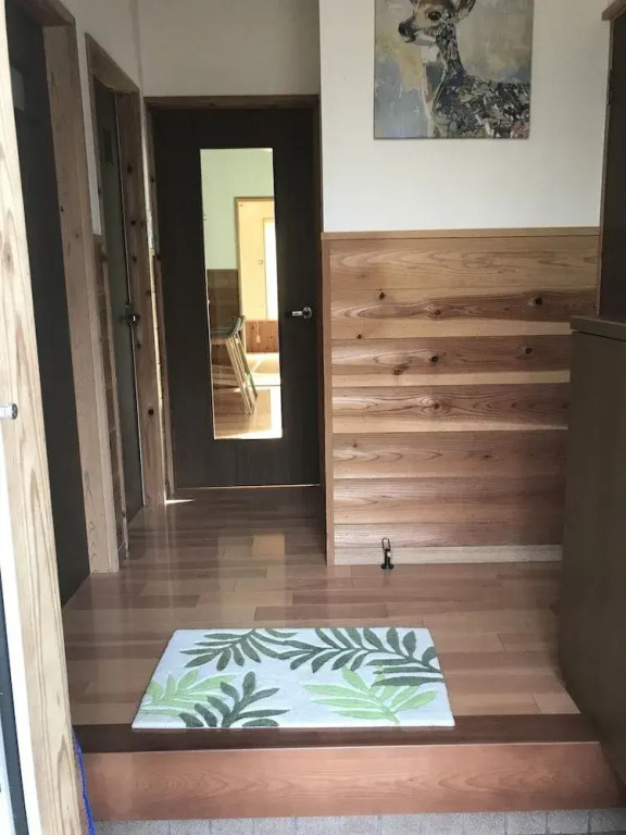 A calm house in the woods