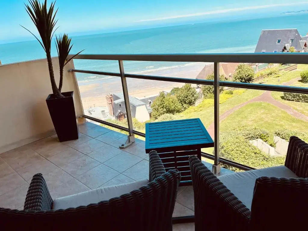 Studio, vue mer à 150m de la plage