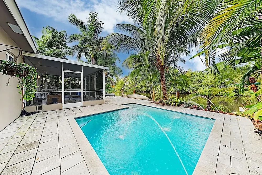 Beach Haven W/ Waterfront Saltwater Pool & Dock 2 Bedroom Home