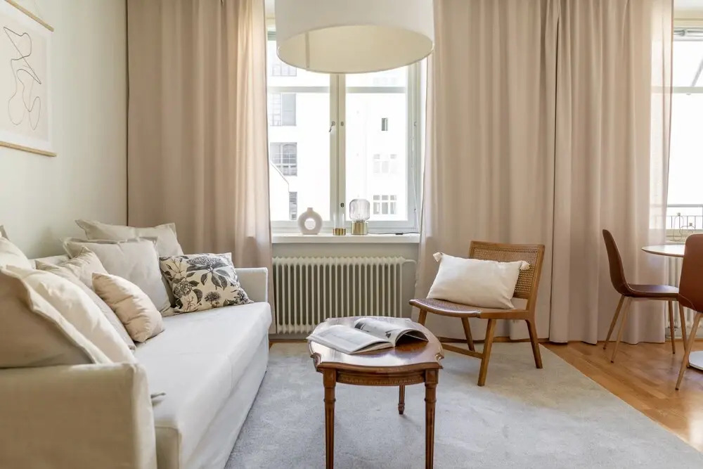 Stylish 1br with balcony & private sauna