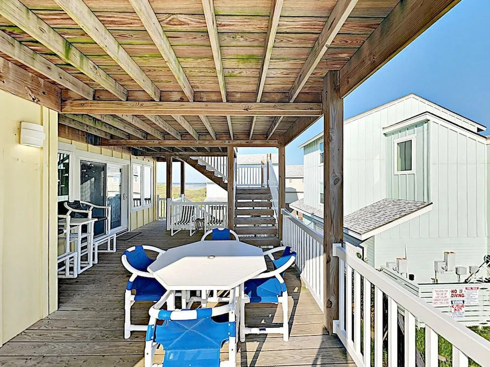Ocean & Pool in Your Yard in Port A by RedAwning