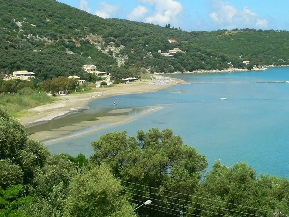 Apraos Bay Hotel In Kalamaki Beach, a nice view over the whole Apraos Bay