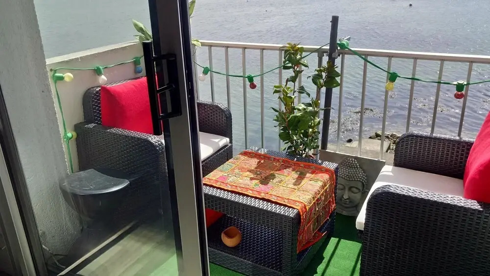 Studio in Port-louis, With Wonderful sea View, Furnished Balcony and W