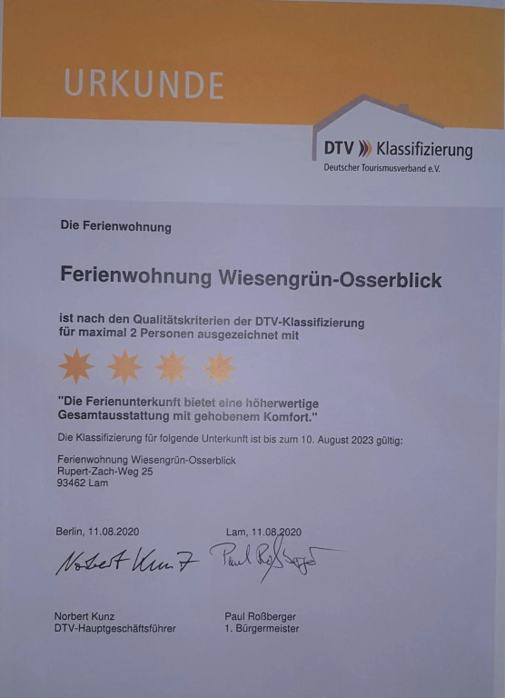 Wohnung Wiesengrün - Osserblick