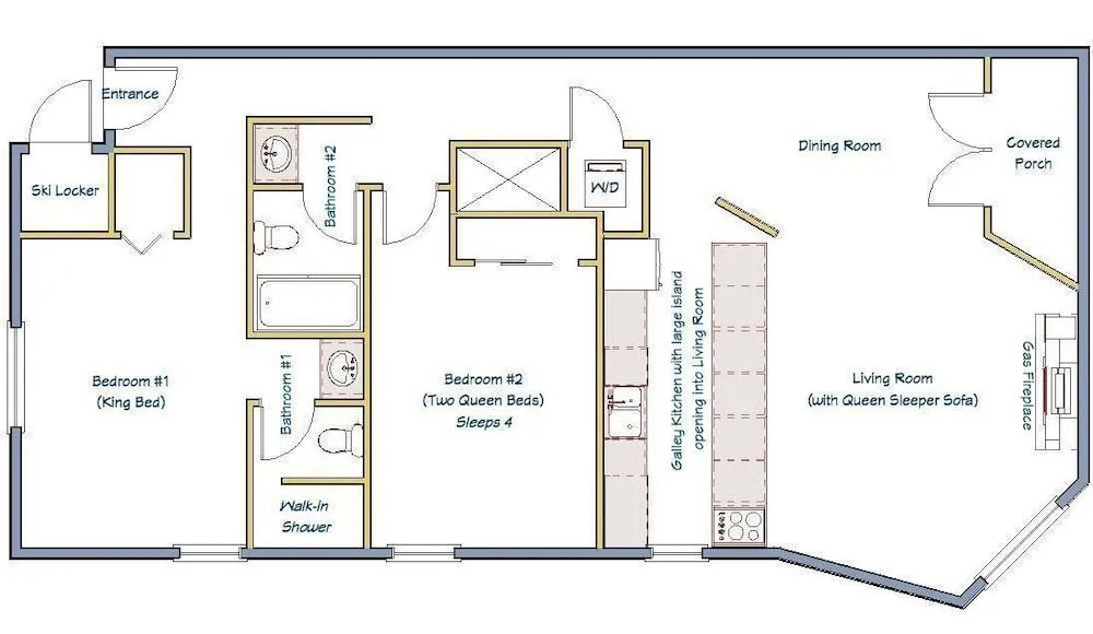 Sawmill 316 2 Br condo by RedAwning