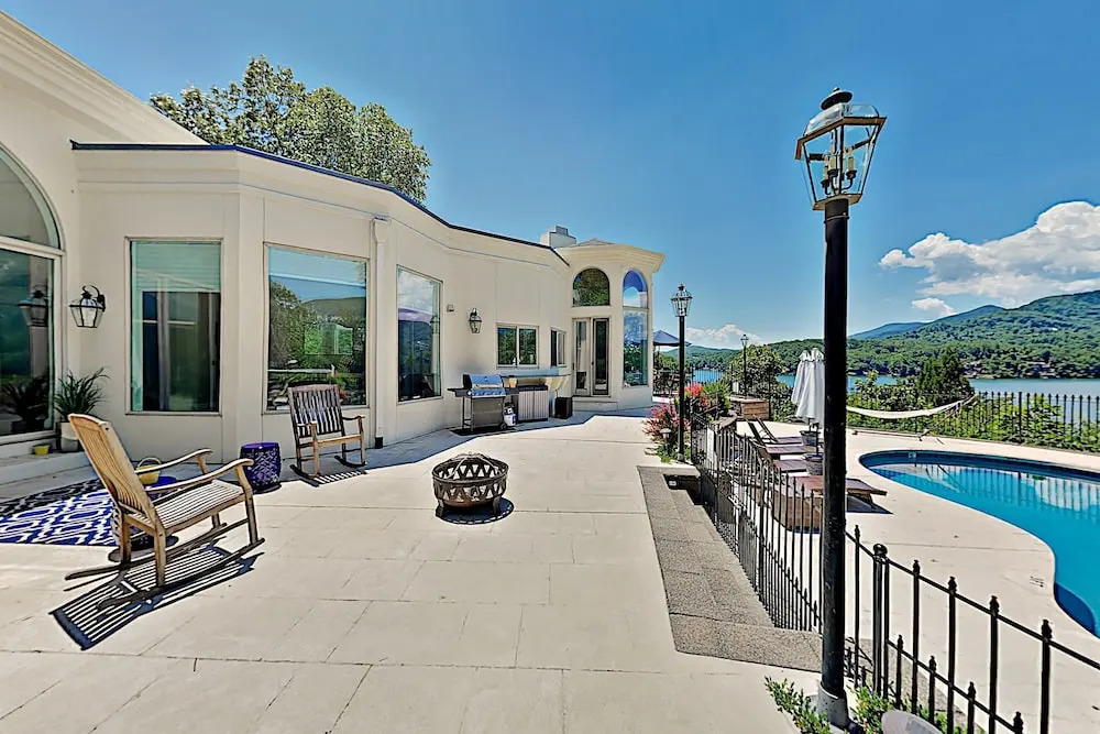 Panoramic Pool Paradise W/ Lake Lure View & Pool 4 Bedroom Home