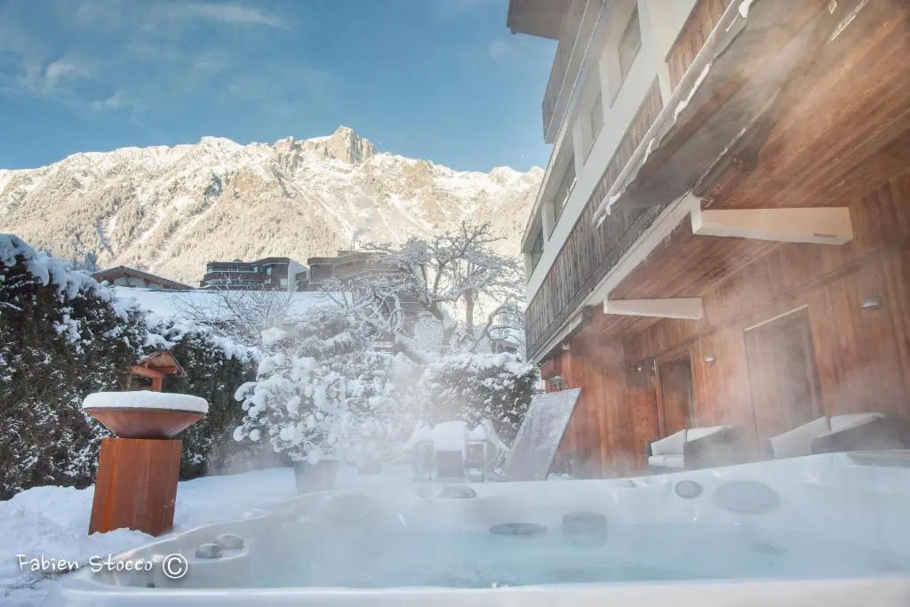 Apartment Au Bon Coin - Luxury Chamonix Hidden Haven, Mont Blanc view, Hot Tub and Garden