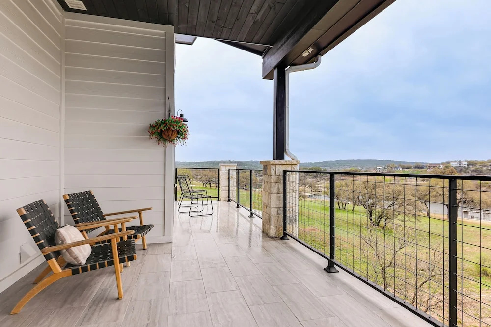 Hot Tub, Dock & View! Lakefront Marble Falls Home