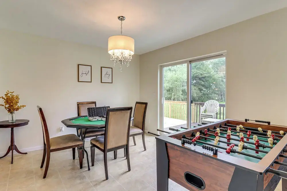 Family Retreat w/ 2 Game Rooms & Deck in Long Pond