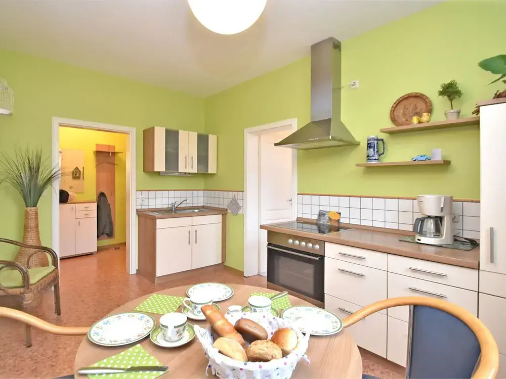 Apartment in Mülsen With Balcony, Heating, Garden Furniture