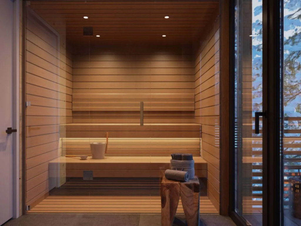 Garten Suite mit Pool und Sauna für 8 P