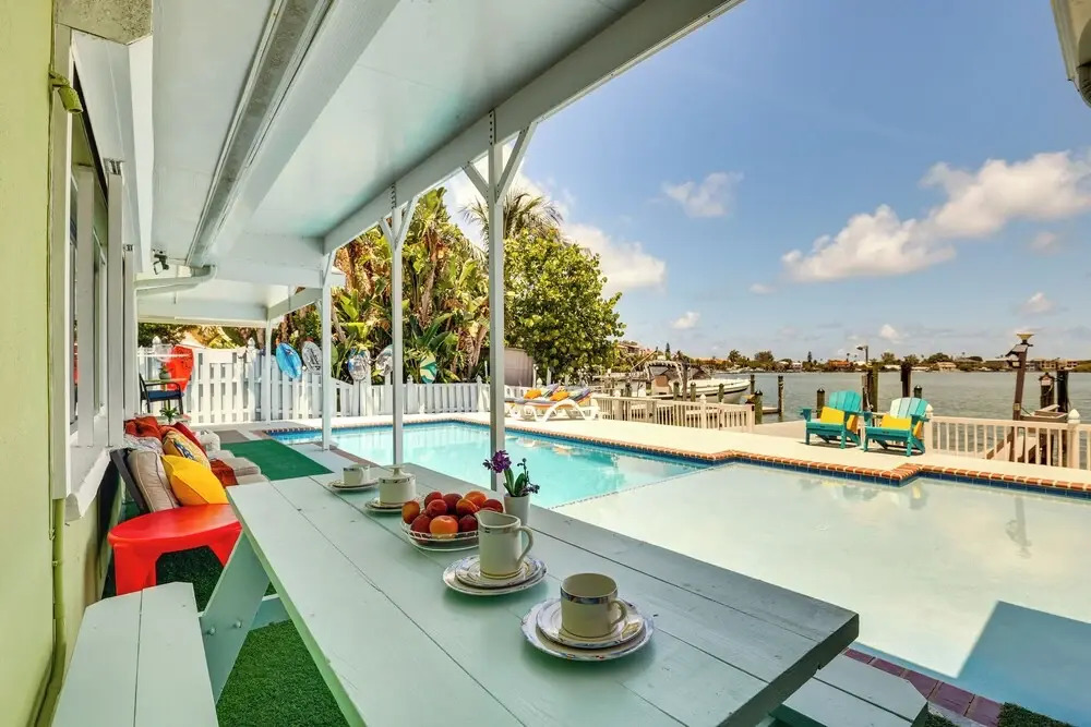 Waterfront Getaway w/ Pool & Dock - Walk to Beach!