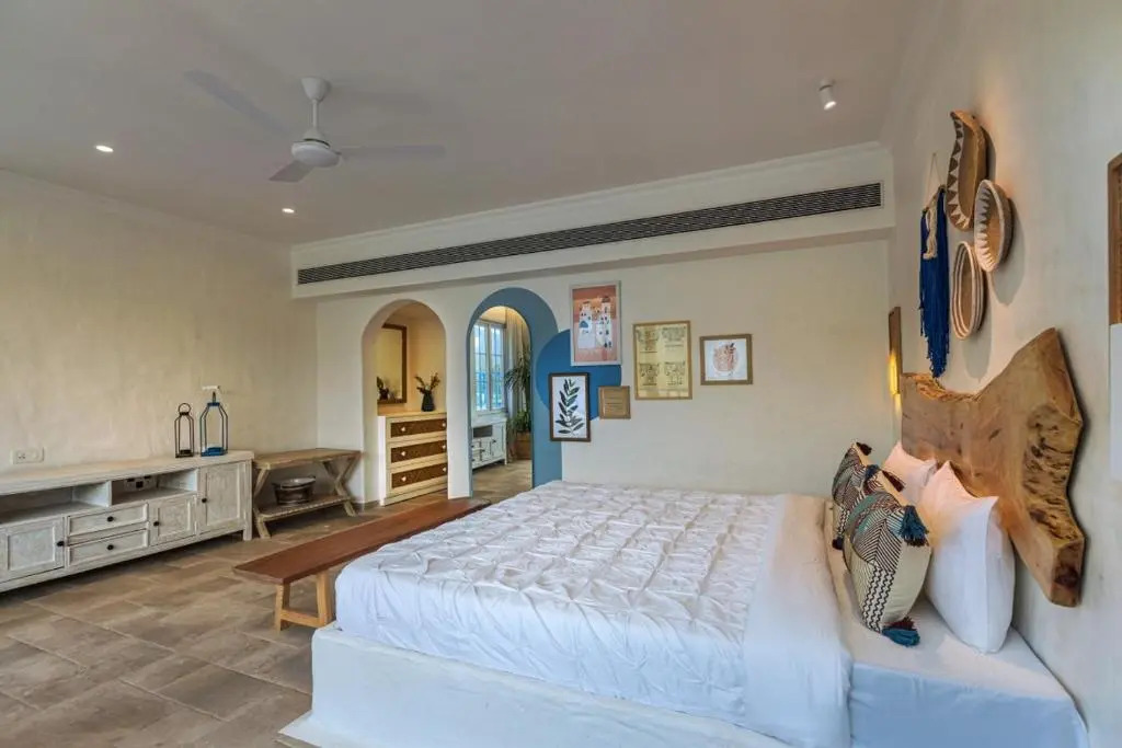 SaffronStays Kairos Athena, Karjat - Greek style pool villa near Camp Max