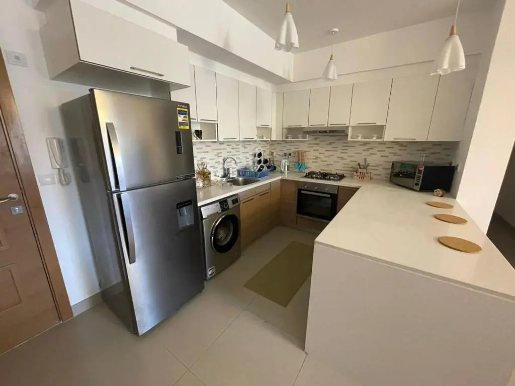 Studio for rent at marina marassi 1 first row Qanal with new furniture