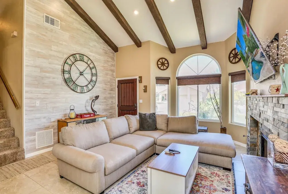 Poolside Sanctuary With Patio, Hot Tub & Firepit 3 Bedroom Home