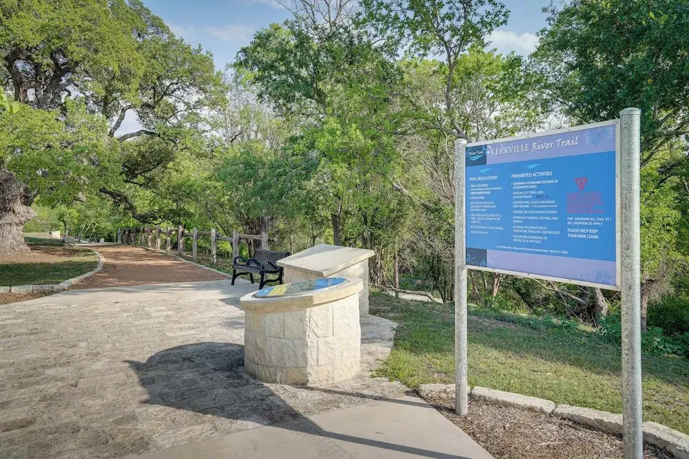 Kerrville Vacation Rental Across From River Trail!
