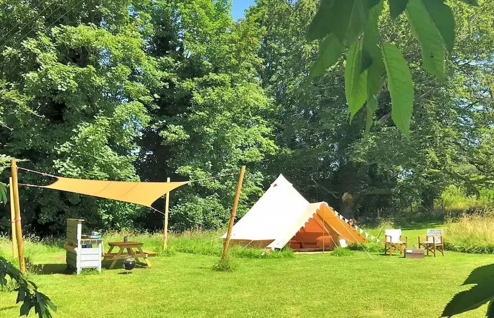 Bell Tents in Swannington With BBQ & Garden